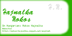 hajnalka mokos business card